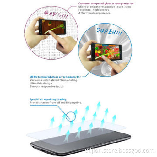 0.15mm/0.2mm/0.33mm/0.4mm anti-crack tempered glass screen protector for LG G2